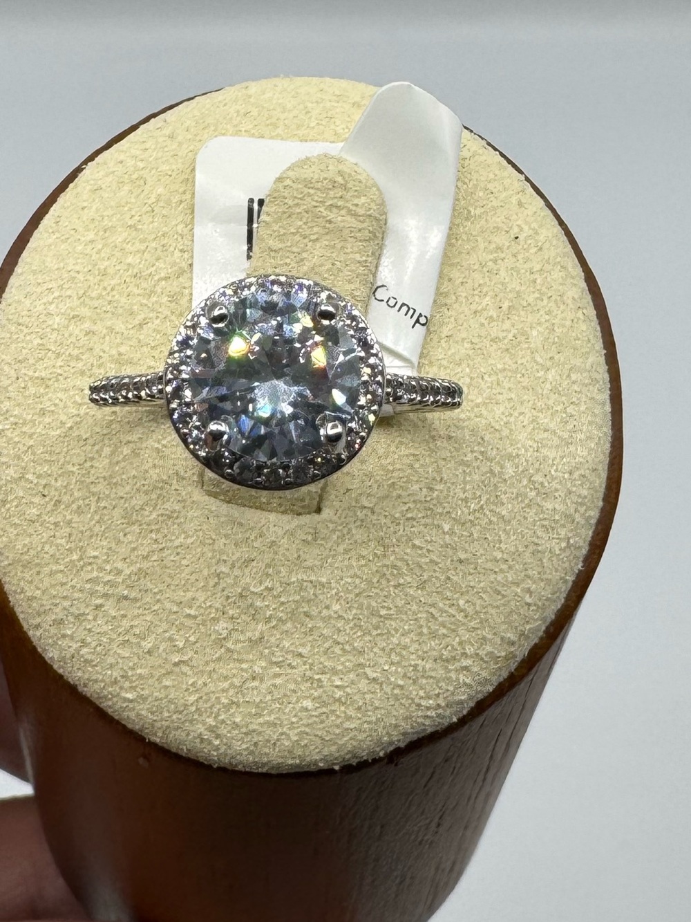 14K 2ct Pavé Halo Ring - Picture 7 of 11
